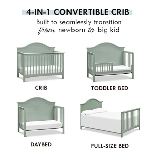 Carter's by DaVinci Nolan 4-in-1 Convertible Crib in Light Sage, Greenguard Gold Certified DaVinci
