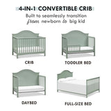 Carter's by DaVinci Nolan 4-in-1 Convertible Crib in Light Sage, Greenguard Gold Certified DaVinci