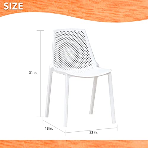 Urban Elements Melbourne 9-Piece Round Patio Furniture Set | Teak Finish 100% FSC Eucalyptus Wood | Backyard Furniture, Outside Table and Chairs, Outdoor Dining Set, White Urban Elements