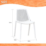 Urban Elements Melbourne 9-Piece Round Patio Furniture Set | Teak Finish 100% FSC Eucalyptus Wood | Backyard Furniture, Outside Table and Chairs, Outdoor Dining Set, White Urban Elements