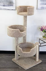 New Cat Condos Real Wood and Carpeted Cat Tree New Cat Condos