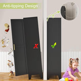 GAIOUS Metal Storage Cabinet With 2 Doors and 3 Adjustable Shelves, Black Kitchen Pantry for Food, Utility Cabinet for Laundry Room, Cupboard GAIOUS