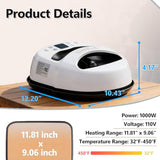 9" x 12" Heat Press Machine for T-Shirts, Portable Mini Heat Press with LED Display, Wide Temperature Control 32°F–450°F for HTV Vinyl and Fabrics, Ideal for Home and Professional Craft Projects Simple Deluxe