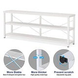 Tribesigns 71" Sofa Tables,Extra Long Couch Table, Narrow Long Console Table, Entryway Table,Sofa Table with 3 Tiers Storage Shelves Tribesigns