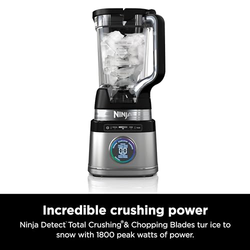 Ninja TB201 Detect Power Blender Pro, BlendSense Technology, For Smoothies, Shakes & More, 1800 Peak Watts, 72 oz. Pitcher, Blender, Black Ninja