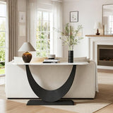 Entryway Table,Modern Marble Top Console Table Narrow Console Table, Entry Way Table Sofa Table, Metal Frame Accent Table, for Entry Way, Hallway, Entrance, Foyer, Living Room B.Sauraseng