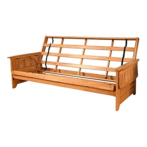 Kodiak Furniture Phoenix Queen Traditional Wood Frame in Butternut - WoodArtSupply