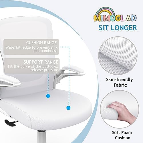 Mimoglad Ergonomic High Back Mesh Office Chair, Adjustable Lumbar Support, Thickened Seat Cushion Mimoglad
