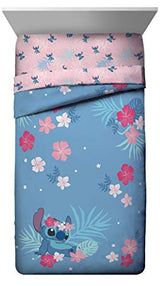Disney Lilo & Stitch Paradise Dream Twin Comforter & Sham Set - Super Soft Kids Reversible Bedding - Fade Resistant Microfiber (Official Disney Product) Jay Franco