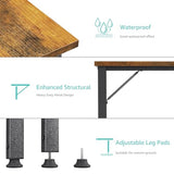 Lufeiya Small L Shaped Desk with Power Outlet Shelves, 40 Inch Corner Desk for Small Space Home Office, L-Shaped Computer Desk PC Desks with Charging Station, Rustic Brown Lufeiya