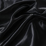 Ydtwnyq Chanyuan Black Silky Satin Duvet Cover Full Size Luxurious Smooth Silky Bedding Set Soft Microfiber Bedding Collection Cool 79"X90" Duvet Cover,2 Pillowcases Ydtwnyq