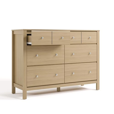 Storkcraft Horizon 6 Drawer Dresser (Driftwood) – GREENGUARD Gold Certified Dresser for Nursery & Kids’ Room, Modern Storage with Interlocking Drawer System Storkcraft