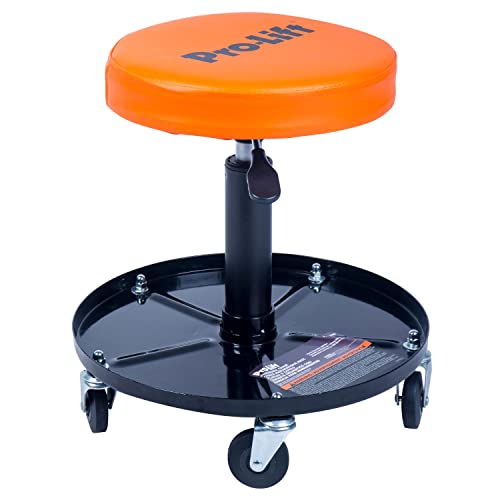 Pro-Lift PL9300H Pneumatic Chair with 300 lbs Capacity – Black/Orange Pro-LifT