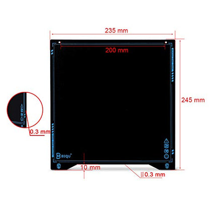 BIQU SSS Ultra-Flexible Removable Spring Steel Build Plate Surface Heated Bed for Ender 3/Ender3 Pro/Ender3 V2/Ender3 S1/Ender3 S1 Pro/Ender3 V2 Neo/Ender3 Neo/Ender 5 Pro/K1 3D Printer 235x2 - WoodArtSupply