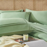 Yogeneg Twin Comforter Set 5 Piece Bed in a Bag,Grid Pinch Pleat Sage Green Twin Bedding Set,Striped Textured Soft Microfiber Comforter with Sheet Set,All Season Complete Bed Set(Sage Green,Twin) Yogeneg