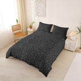 Castle Fairy Wild Animal Skin Print Bedding Set King Size,African Cheetah Wildlife Duvet Cover for Teens Adults,Leopard Print Comforter Cover Decorative Room,No Comforter Castle Fairy