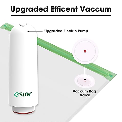 eSUN 3D Printing Filament Electronic Vacuum Storage Kit Pro 2, Spool Storage Sealing Bags Dust Proof Humidity Resistant for Keeping Filament Dry, 10 Vaccum Bags/Kit - WoodArtSupply