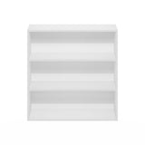 Furinno PASIR Book Shelf, 3-Tier Bookshelf, Bookcase with Open Shelf, 9.3 x 31.3 x 31.5, for Living Room, Bedroom, Home Office, White Furinno