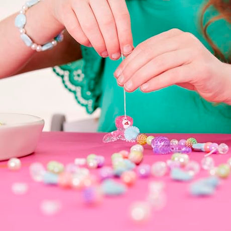 Creativity for Kids Mermaid Bead Jewelry Jar: Create 40+ Friendship Bracelets for Girls, DIY Girls Beads Jewelry Making Kit, Mermaid Gifts, Kids Craft for Ages 6-8+ Creativity for Kids