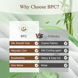 BPC 100% Rayon Derived from Bamboo Silk Blend Comforter Full/Queen Size, Ultra-Soft ClimaSilk™ Down-Alternative Duvet Insert for All Seasons with Corner Tabs, Medium Warmth, White, 82x86 Inches BPC