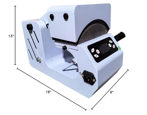 Generic VortriDino 2-in-1 Hat Heat Press Machine Automatic Hat Easy Heat Press Machine for Caps with 2pcs Interchangeable Platens (Kids&Adult) WoodArtSupply