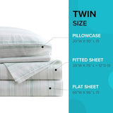 Comfort Spaces 100% Cotton Sheet Set Breathable, Lightweight, Soft with 12" Elastic Pocket Fits up to 14" Mattress, All Season Cozy Bedding, Matching Pillow Case, Twin Good Vibes 3 Piece Comfort Spaces