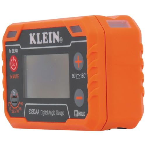 Klein Tools 935DAA Digital Electronic Level and Angle Gauge, LED Angle Alert, Measure and Set Angles, 0-90 and 0-180 Degree Ranges Klein Tools