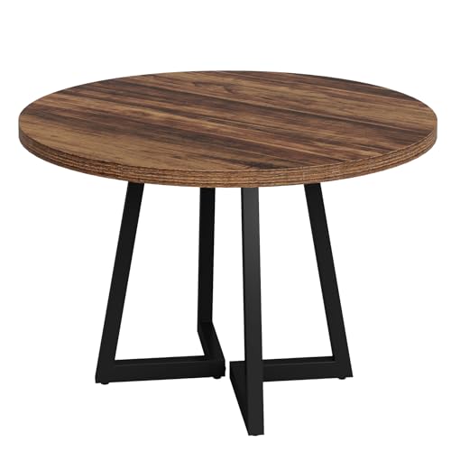 Tribesigns 31.5" Round Conference Table, Small Wooden Meeting Table for 2-4 People, Compact Office Table for Small Spaces, Seminar Room Tribesigns
