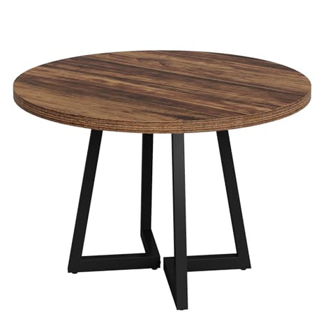 Tribesigns 31.5" Round Conference Table, Small Wooden Meeting Table for 2-4 People, Compact Office Table for Small Spaces, Seminar Room Tribesigns