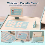 ROBUD Grocery Store Playset, Kids Play Store, Wooden Supermarket Playset with Cash Register, Chalkboard, Vending Machine, Coffee Machine, Oven, Play Food Accessories, Gift for Boys Girls 3+ ROBUD