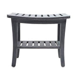 Redmon since 1883 Teak Shower Bench, Large, Weathered Gray Redmon