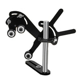 Woodworking Lathe Center Frame Spindle Steady Rest Wood Turning Accessory Shakeproof 3 Wheels Stabilizer Auxiliary Clamping Tool MOBUKJUU