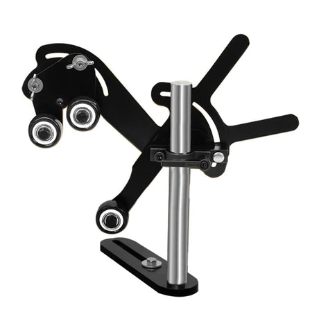 Woodworking Lathe Center Frame Spindle Steady Rest Wood Turning Accessory Shakeproof 3 Wheels Stabilizer Auxiliary Clamping Tool MOBUKJUU