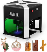 Laser Engraver WAINLUX K6 Pro, 3000mW Laser Engraving Machine, 0.05mm Accuracy, BT Connection Portable Mini Laser Cutter Engraver Tool for Wood Vinyl Leather Glass, DIY Art, Logo Design,Laser class4 WAINLUXPRO