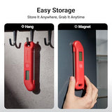 Professional Meat Thermometer Digital, ±0.5℉ NIST Certified Accuracy, Instant Read Food Thermometer for Cooking Grill, Fully Waterproof, Auto-Rotate Backlit Display, Motion-Sensing On/Off, Red