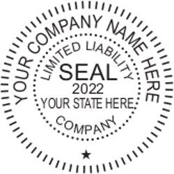LLC Kit (Black) - Binder, Slipcase, Operating Agreement, Membership Certificates, Index Tabs & Black R-542 Self-Inking LLC Seal Stamp Hubco