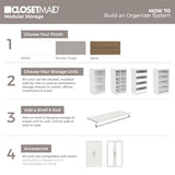 ClosetMaid Modular Storage Shelf Unit with 3 Shelves, White ClosetMaid