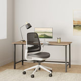 Steelcase Series 1 Office Chair - Ergonomic Work Chair with Wheels for Carpet - Helps Support Productivity - Weight-Activated Controls, Back Supports & Arm Support - Easy Assembly - Graphite, Light Steelcase