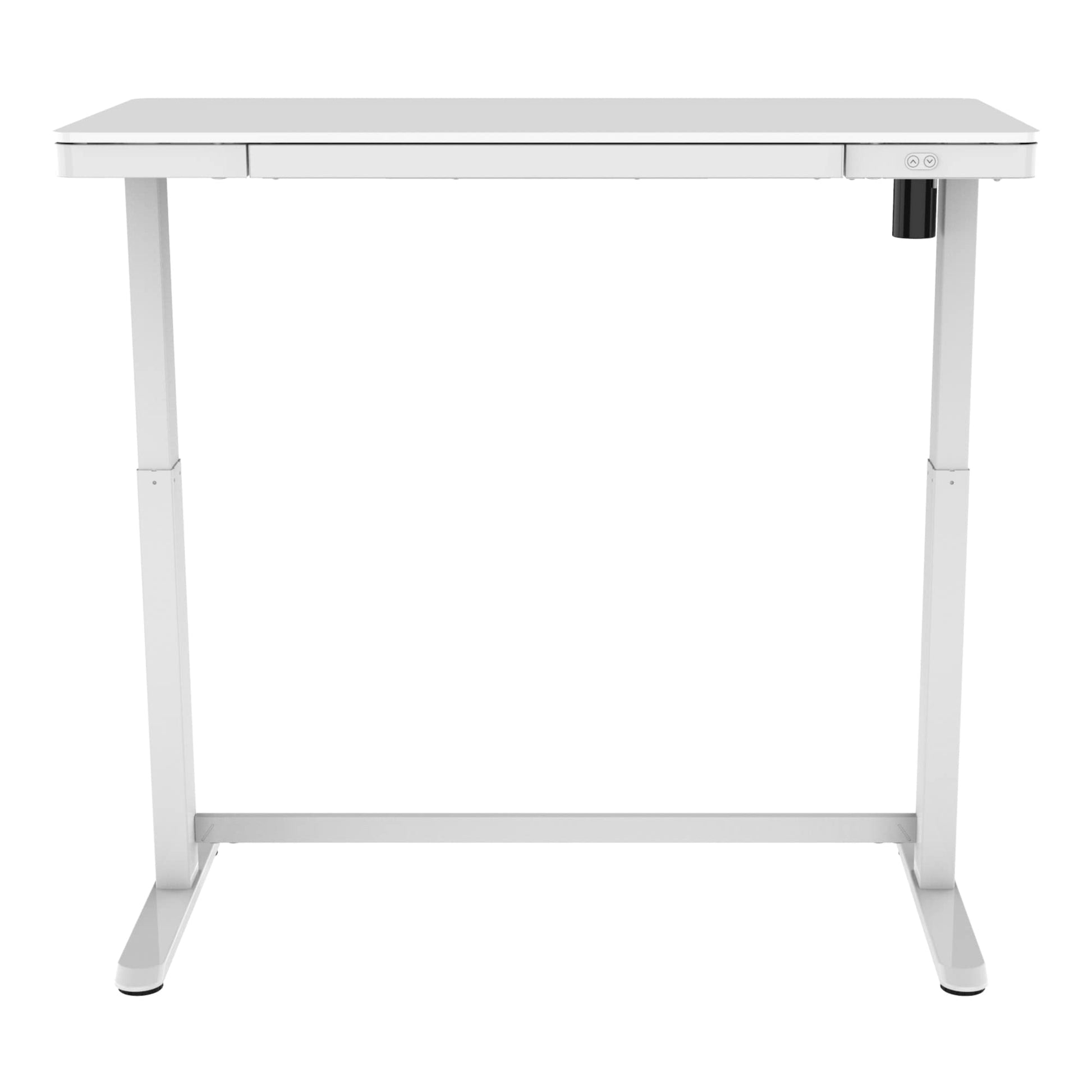 Realspace® Electric 48'W Height-Adjustable Standing Desk, White - WoodArtSupply