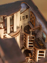 Revell Book Nook Kit Harry Potter - Diagon Alley Miniature DIY Kit 9" Booknook 3D Wooden Puzzle with LED Light Bookshelf Décor Gift for Adults Women Men