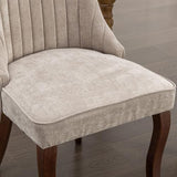 SoarFlash Kitchen Table and Chairs for 4, 47" Dining Table Set for 4 with Velvet Upholstered Chairs, 5 Piece Round Kitchen Table Set, Dining Room Table Set for Small Space, Apartment SoarFlash