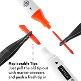 ARTEZA Art Alcohol Markers Set of 120 Colors, EverBlend Dual Tip Markers with 144-Slot Organizer, Fine and Broad Chisel Nib ARTEZA