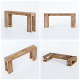 LITTLE TREE 70.9-Inch Long Console Table, Narrow Sofa Table Behind The Couch, Farmhouse Wood Console Table for Living Room, Entryway, Hallway LITTLE TREE