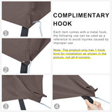 Grill Gazebo Canopy Replacement - ABCCANOPY 5x8 Double Tiered BBQ Canopy Top Cover, Outdoor Grill Tent Roof for #L-GG001PST-F (Brown) ABCCANOPY