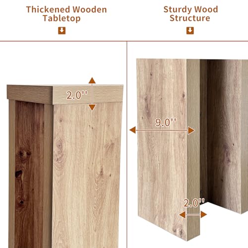 70.9 Inch Extra Long Console Table, Farmhouse Entryway Table with Thickened Base, Wood Sofa Table Behind Couch Table, Narrow Entryway Accent Table for Living Room, Hallway, Entrance, Foyer, Brown karlott