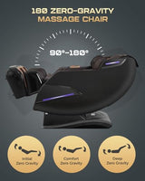 4D Massage Chairs Full Body,Zero Gravity SL-Track Shiatsu Massage Chair Recliner,Core Heating,20 Massage Techniques,Deep Yoga Stretch,Foot Rollers, Ai Voice,Touch Screen,Wireless Charging armali