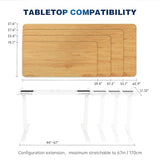 DERSITE Dual Motor Standing Desk Frame, Electric Adjustable Legs, Workstation Desk Base, Sit stand desk frame, 3 Memory Height Settings, with Cable Management Tray, Headphone Hook DERSITE