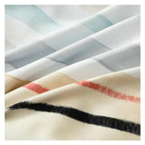 YUSIWOAL Bedding set Cotton Duvet cover Feathers Bed linen Set Bedding Queen Single size comforter sets,Summer Duvet Cover sets(D,FITTED BED SHEET-KING 4PCS) YUSIWOAL