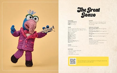 The Muppets Official Crochet Amigurumi: 16 Projects to Create Your Favorite Muppets WoodArtSupply