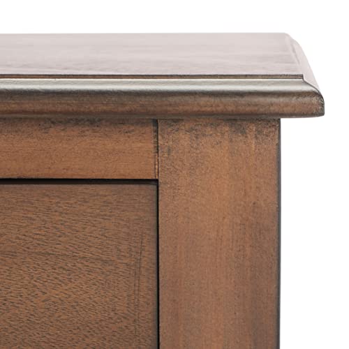 Safavieh Home Collection Athena Brown 2-Drawer Console Table SAFAVIEH